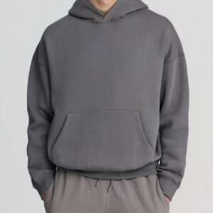 hoodie grey casuale