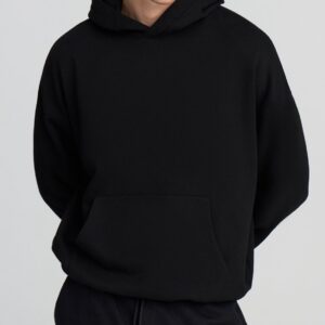 hoodie black casuale